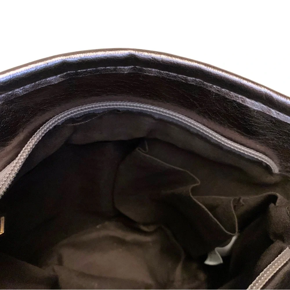2/$30 Beya Silver Woven Bucket Crossbody Handbag Metallic Gray Quilted